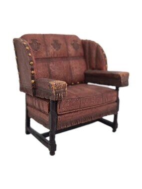 Take a Seat by Raine Billard 1895 Room Chair Upholstered Dollhouse Mini 24029